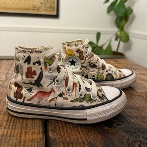 Animal High Top Converse Shoes - Toddler Size 11